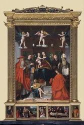 Sacra Conversazione, Pala Raimondi, 1517-18