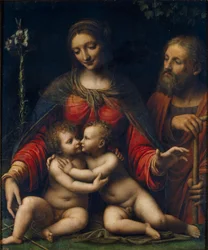 La Sacra Famiglia con San Giovanni Battista