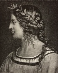 Matrimonio della Vergine, incisione da dettaglio di affresco di Bernardino Luini nel santuario di Saronno, Italia, da L