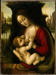 Madonna con Bambino (olio su tavola)