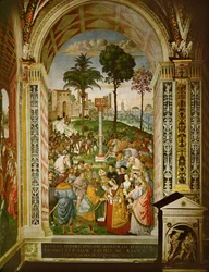 Enea Silvio Piccolomini, allora vescovo di Siena, presenta l