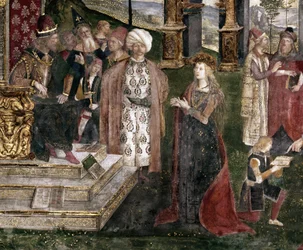 Dettaglio della disputa di santa Caterina d