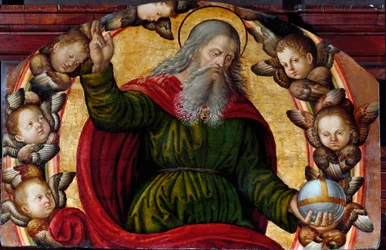 Il Padre Eterno e i cherubini