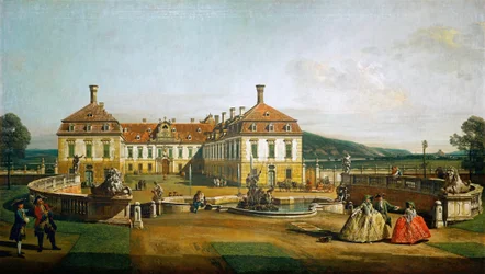Il castello imperiale di Schloss Hof, lato del cortile d
