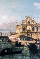 The Rio dei Mendicanti and the Scuola di San Marco (oil on canvas)
