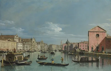 Venezia. Parte superiore del Canal Grande verso Santa Croce, 1740s