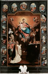 Vergine con bambino e misteri del rosario