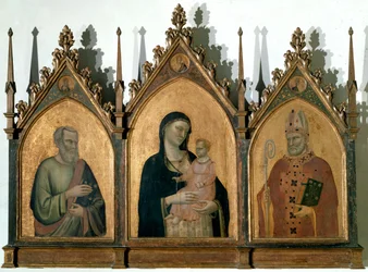 Trittico di Tutti i Santi o Madonna con Bambino tra San Matteo Evangelista e San Nicola di Bari