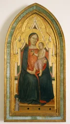 Vergine con Bambino e donatore, fine anni 1340 (tempera all