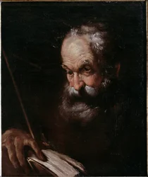 Ritratto di vecchio con un libro