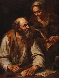 Sigillare una lettera (Allegoria del fuoco)
