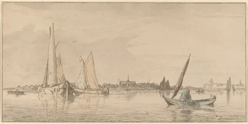 Fiume con città