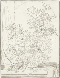Vaso con fiori per una nicchia