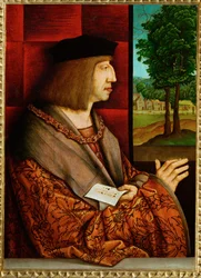 Imperatore Massimiliano I (dipinto su legno di tiglio)