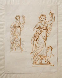 Ragazza danzante (Arianna) con una pantera