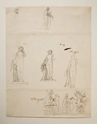 Paride e le tre dee. Venere e Cupido