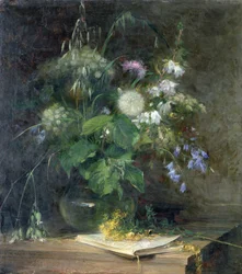 Fiori Selvatici in un Vaso di Vetro