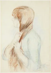 Ragazza che intreccia i capelli (La Natte)