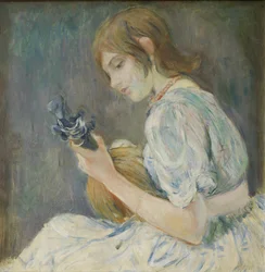 Ragazza con mandolino