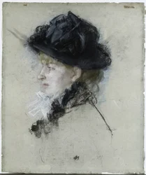 Mademoiselle Louise Riesener con un cappello