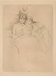 La lezione di disegno: Berthe Morisot e sua figlia