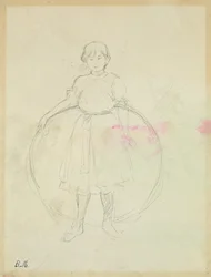 Giovane ragazza con un cerchio, 1888