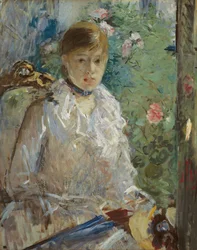 Giovane donna seduta davanti a una finestra, chiamata Estate, 1879