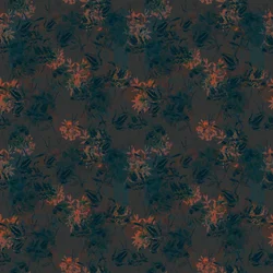 Burnt Umber Floral, 2015 (schema di ripetizione illustrativo)