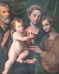 Vergine con bambino con San Giuseppe e Santa Maria Maddalena