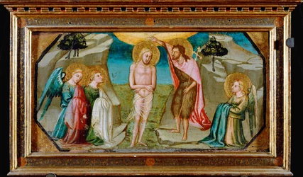 Battesimo di Cristo con angeli (dipinto su tela)