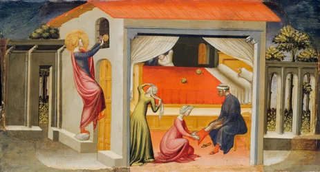 San Nicola fornisce doti, 1433-35.