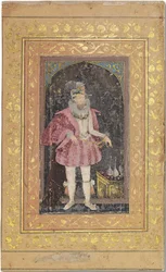 Un raro ritratto moghul di Giacomo I, c.1615-18