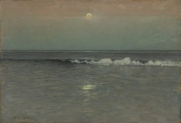 La notte cala sul mare