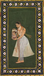 Nur Jahan, con un ritratto dell