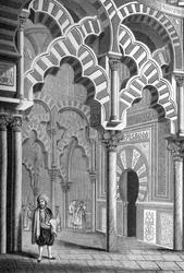 La Mezquita, Cordova, Spagna, 1849
