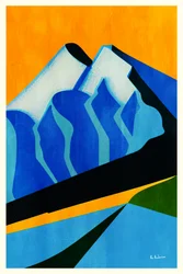 Cime montuose astratte