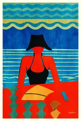 Stile estivo da spiaggia