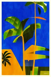 Palme tropicali dai colori vivaci