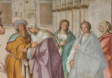 Navata Centrale, Prima Campata Nord, Incontro di San Gioacchino e Sant