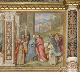 Navata Centrale, Terza Campata Nord, Visitazione, Boccaccio Boccaccino 1516-17