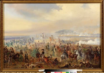 La battaglia di Lipsia in ottobre 1813