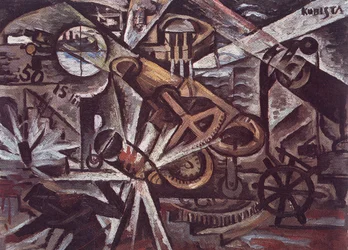 Artiglieria pesante in azione