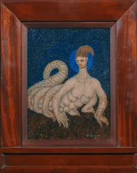 Il glorioso vampiro (olio su cartone)