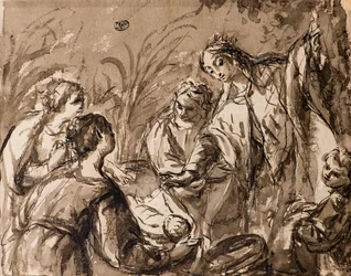 La figlia del faraone scopre il piccolo Mosè