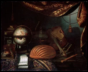 Natura morta con strumenti musicali, 1715