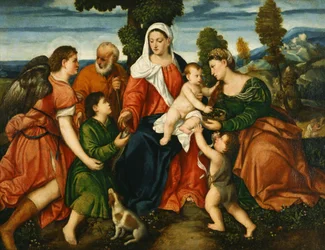 La Sacra Famiglia con Tobia e l