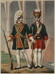 Granatieri del Reggimento Preobrazhensky nel 1732-1738, primi anni 1840