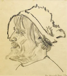 Konstantin Stanislavsky come Satin nella commedia I bassifondi di M. Gorky, 1922