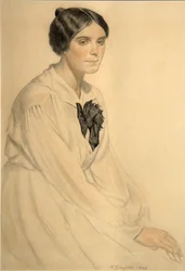 Ritratto di Ksenia Nikolayevna Semenova Skalova, 1920