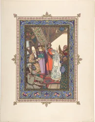 Illustrazione per la fiaba Snegurochka